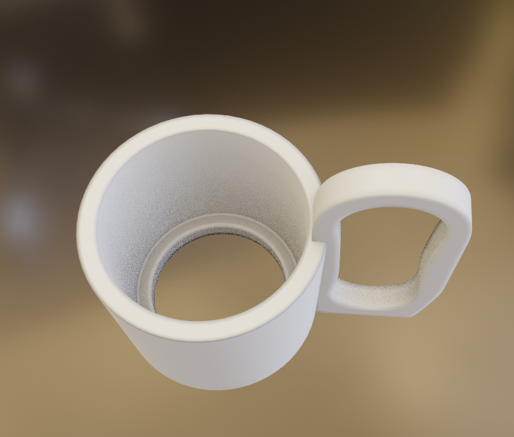 Cup Adapter weiße Hülle von Becher mit Loch im Boden