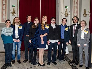 Projektteam von ways2see in einer Reihe aufgestellt, Copyright: ways2see.