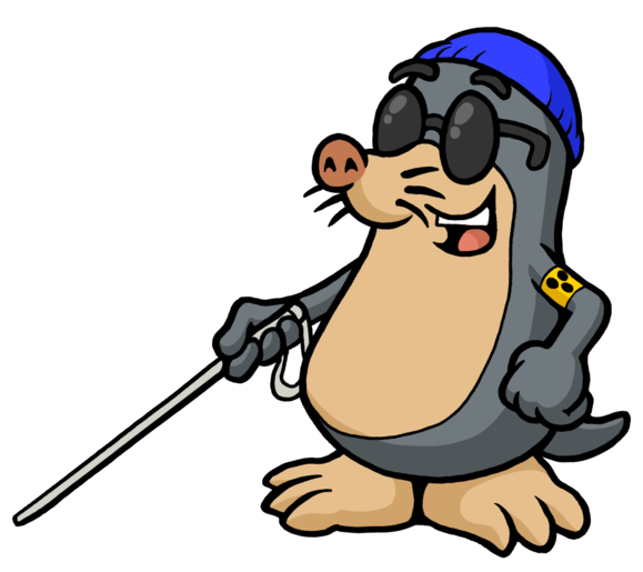 Mangelnde Barrierefreiheit schließt immer wieder Menschen mit Behinderungen aus, deshalb macht auch unser Maskottchen AUGust auf den Blue Beanie Day aufmerksam.
Copyright: Stefan Strasser Comic: Unser Maskottchen, der blinde Maulwurf AUGust, hat eine blaue Mütze auf.