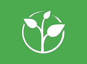 Logo Zero Project, Copyright: Zero Project Weiße Knospen auf grünem Hintergrund