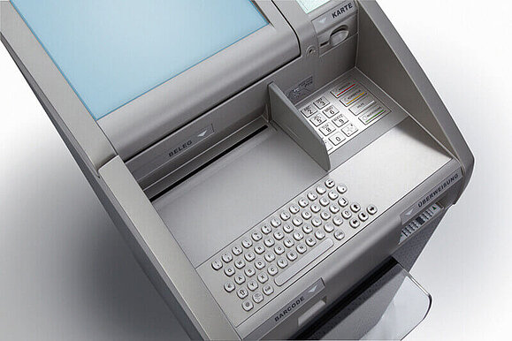 Barrierefreier Kontoauszugsdrucker, mittels Tastatur ist die Steuerung der Bildschirmelemente möglich, Copyright: KEBA Barrierefreier Kontoauszugsdrucker, mittels Tastatur ist die Steuerung der Bildschirmelemente möglich