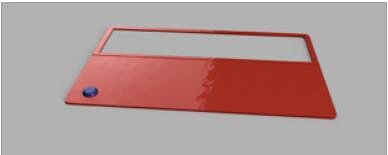 Signature_Matrix_Hilfsgemeinschaft_der_Blinden_und_Sehschwachen_OEsterreichs.JPG rote Schablone mit ausgestanzter rechteckiger Fläche für Unterschrift